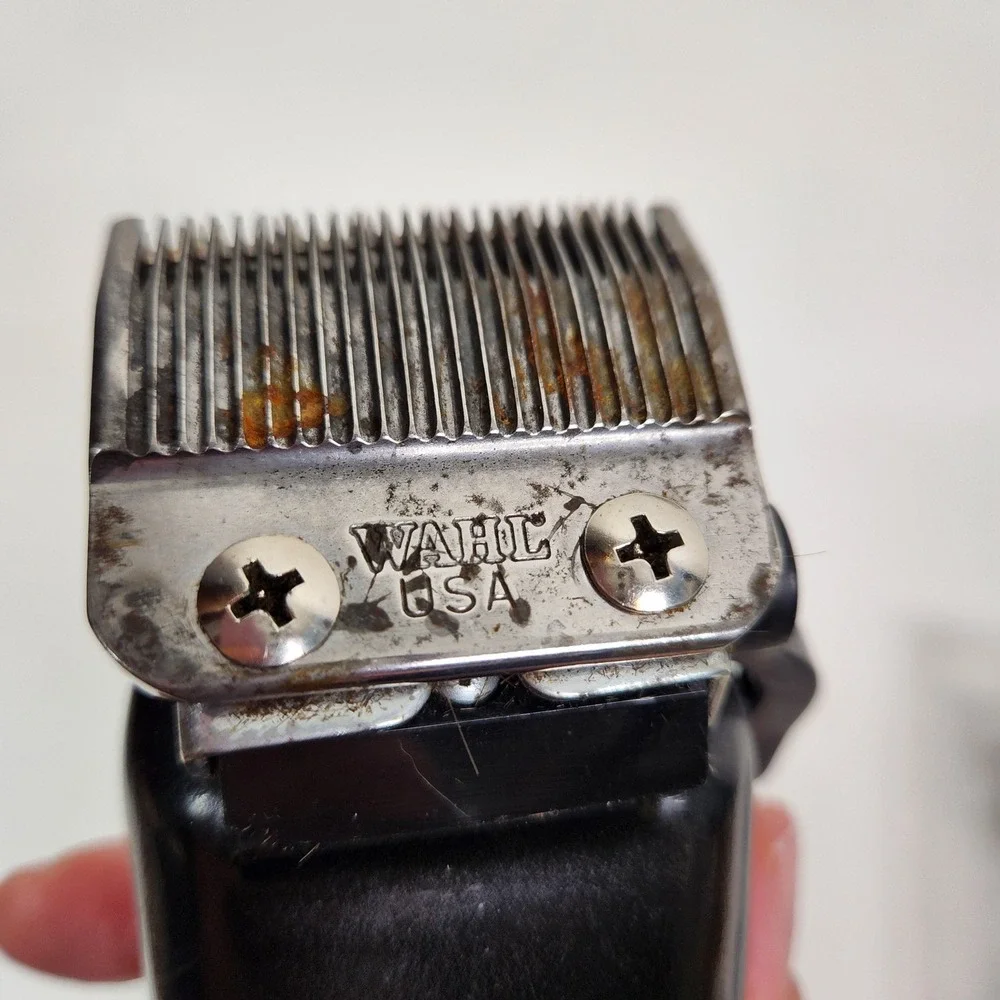 Vintage Wahl Super Taper II Clipper Silver Electric Hair Trimmer W/ Guards USA